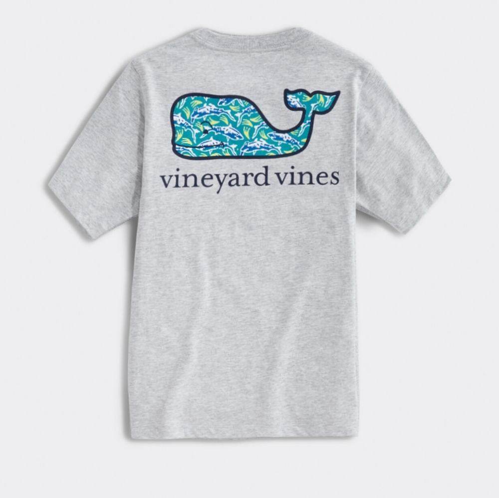 Vineyard Vines Shark Batik Whale T-Shirt